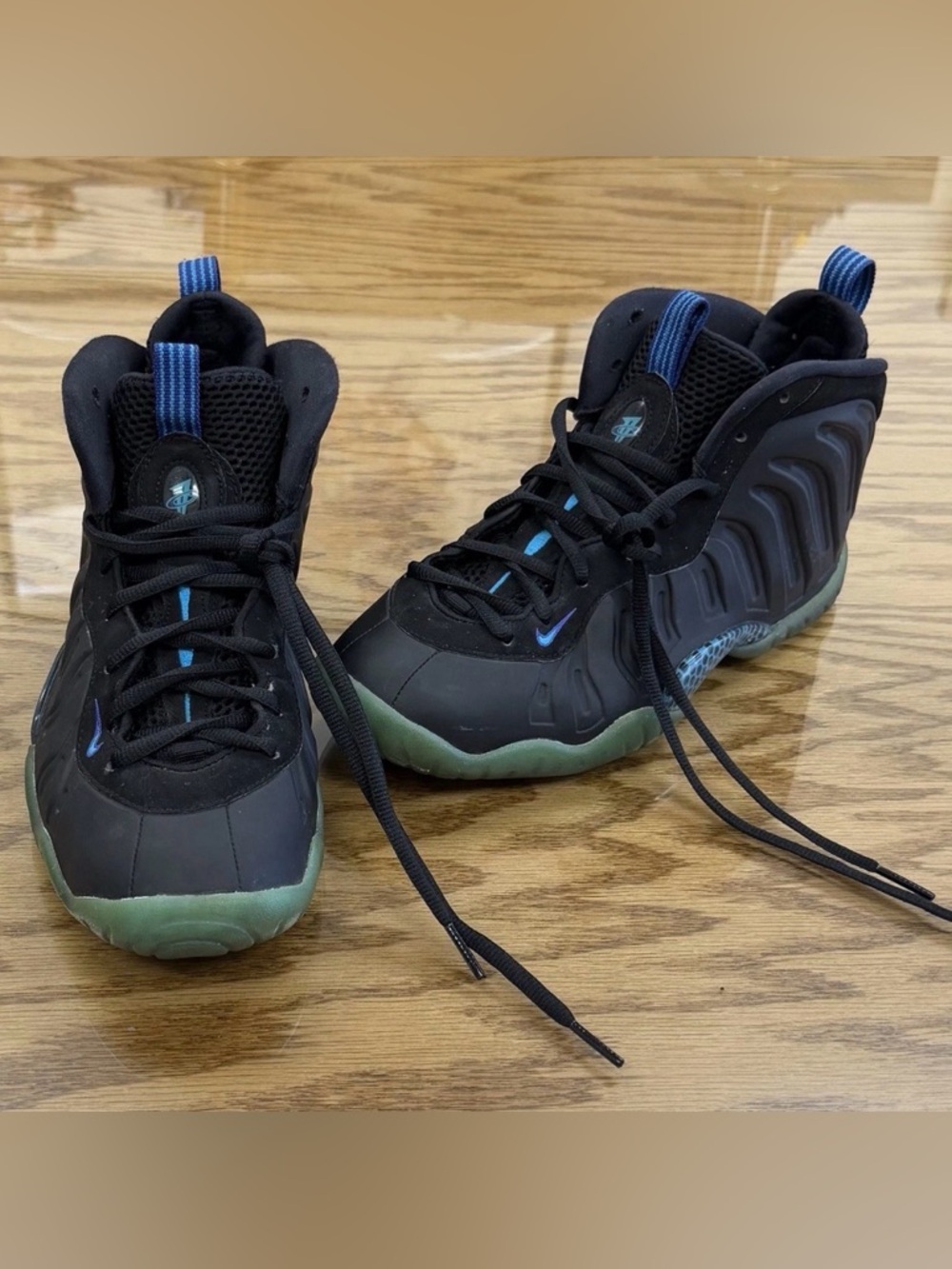 Nike Boys Little Posite One GS Basketball Shoes CJ0839-001 Size 6.5Y Foamposite